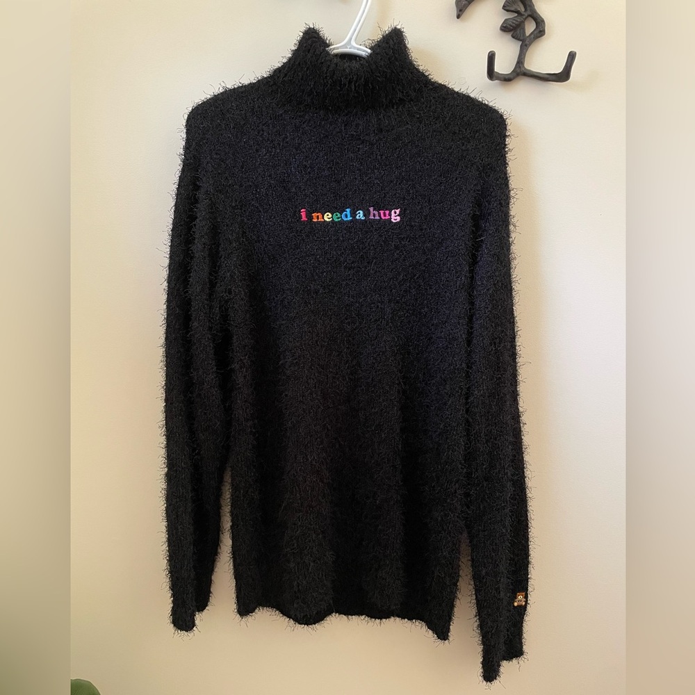 Teddy Fresh Fuzzy Oversized Turtleneck - O/S